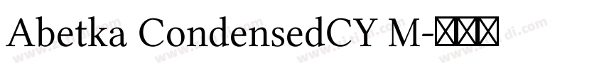 Abetka CondensedCY M字体转换